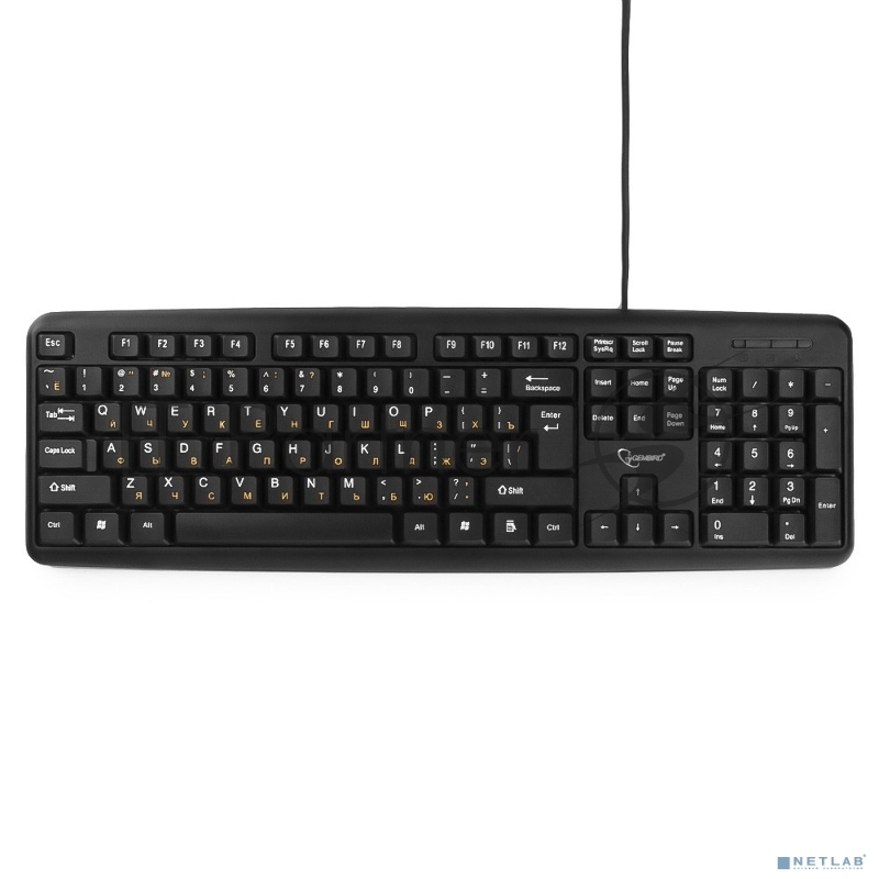 Клавиатура Gembird KB-8320U-BL черный {USB, 104 клавиши}