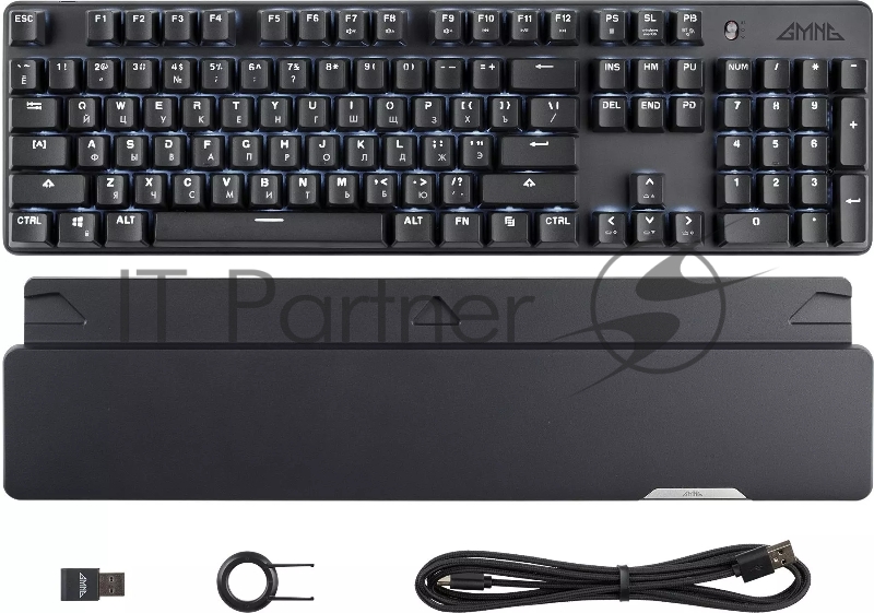 Клавиатура GMNG GG-KB785XW механическая черный/серый USB беспроводная BT/Radio Multimedia for gamer Touch LED (1901105)