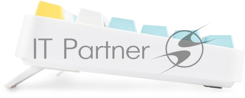 Клавиатура Оклик K951X механическая белый USB Multimedia LED (подставка для запястий) (1901079)