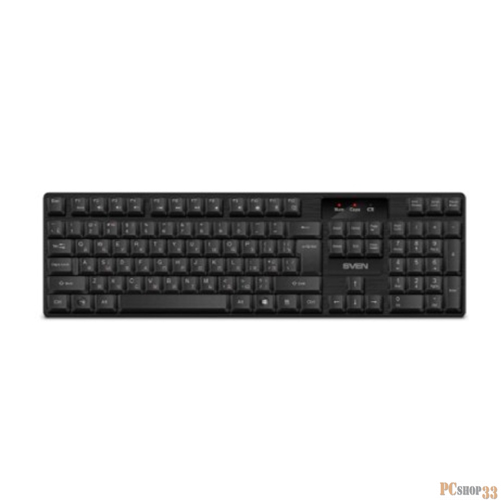 Беспроводная клавиатура Sven KB-C2300W чёрная (104кл.)