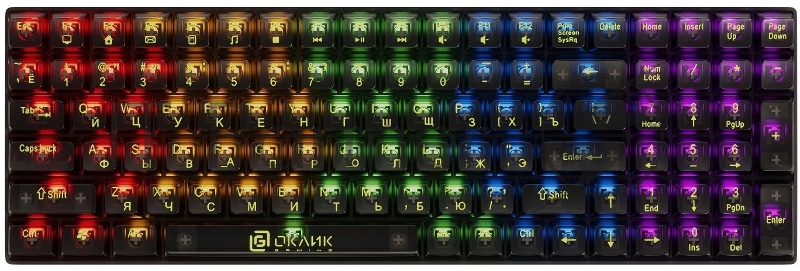 Клавиатура Оклик 915GK механическая черный USB for gamer (1790371)