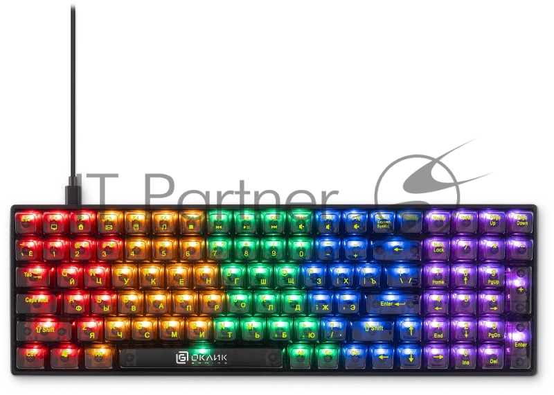 Клавиатура Оклик 915GK механическая черный USB for gamer (1790371)