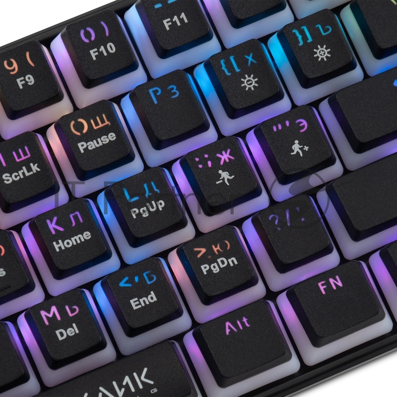 Клавиатура Оклик K763W механическая белый USB беспроводная BT/Radio Multimedia for gamer LED (1920562)