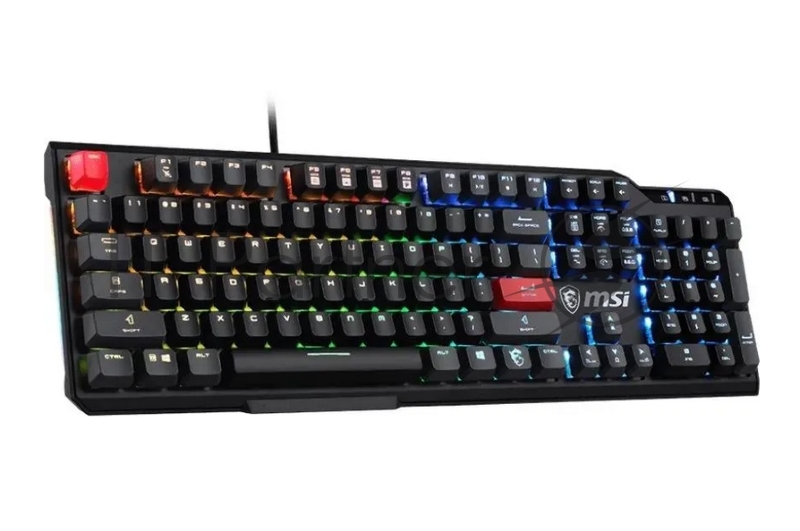 Клавиатура MSI VIGOR GK41 DUSK LR RU механическая черный/серый USB Multimedia for gamer LED (S11-04RUB01-CLA)
