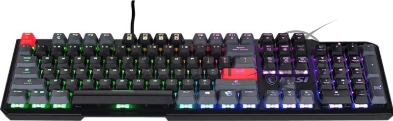 Клавиатура MSI VIGOR GK41 DUSK LR RU механическая черный/серый USB Multimedia for gamer LED (S11-04RUB01-CLA)