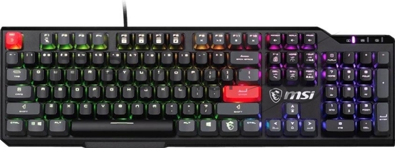 Клавиатура MSI VIGOR GK41 DUSK LR RU механическая черный/серый USB Multimedia for gamer LED (S11-04RUB01-CLA)