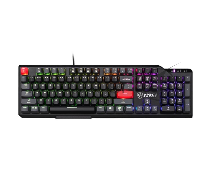 Клавиатура MSI VIGOR GK41 DUSK LR RU механическая черный/серый USB Multimedia for gamer LED (S11-04RUB01-CLA)