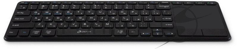 Клавиатура Оклик K614W черный USB беспроводная slim Multimedia Touch (1979327)