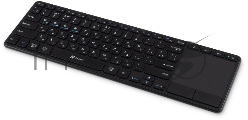 Клавиатура Оклик K614W черный USB беспроводная slim Multimedia Touch (1979327)