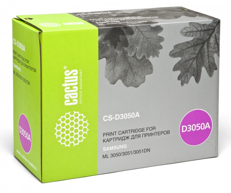 Тонер Картридж Cactus CS-D3050A черный для Samsung ML-3050/3051/3051N/3051ND (4000стр.)