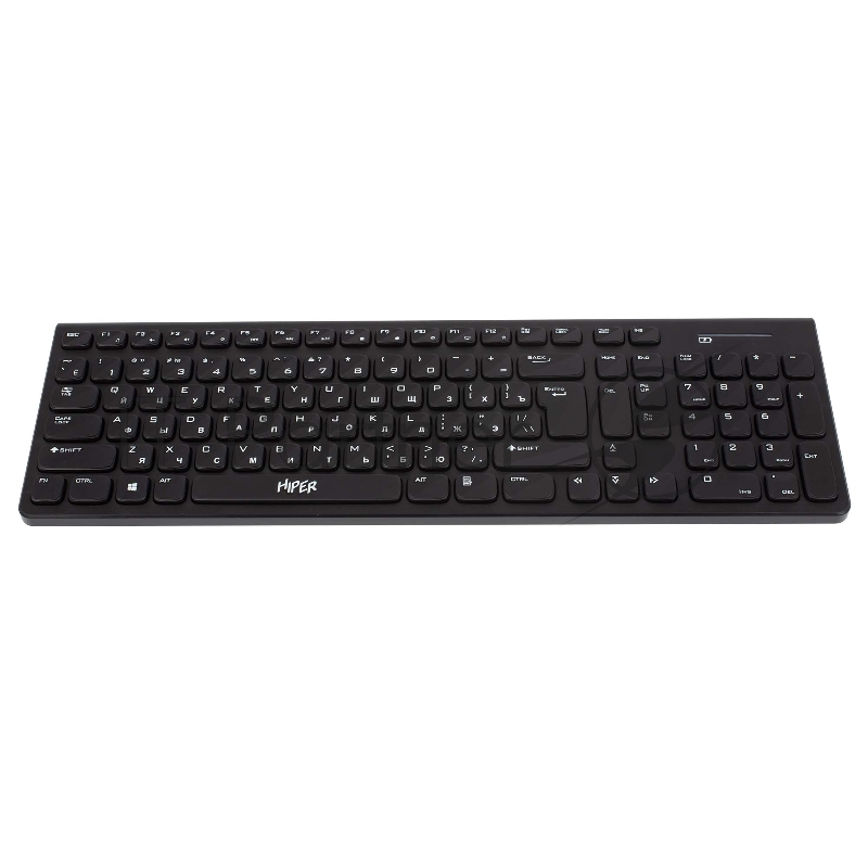 Беспроводная клавиатура HIPER WIRELESS KEYBOARD HOKW-111, black