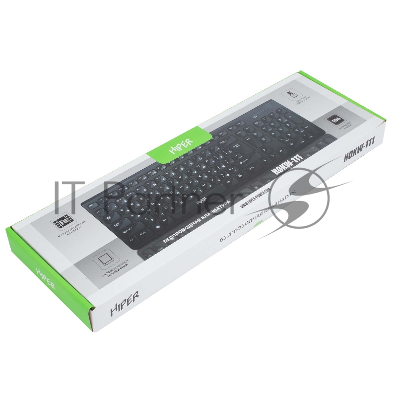 Беспроводная клавиатура HIPER WIRELESS KEYBOARD HOKW-111, black
