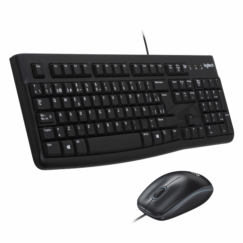 Комплект Logitech Desktop MK121 цвет черный, USB, RTL