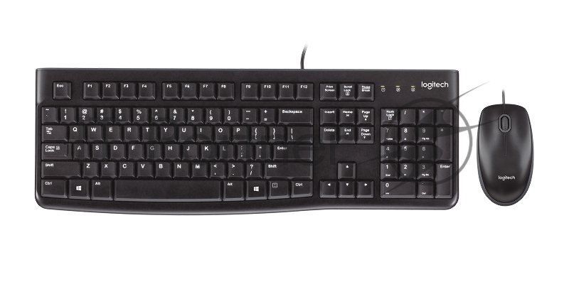 Комплект Logitech Desktop MK121 цвет черный, USB, RTL