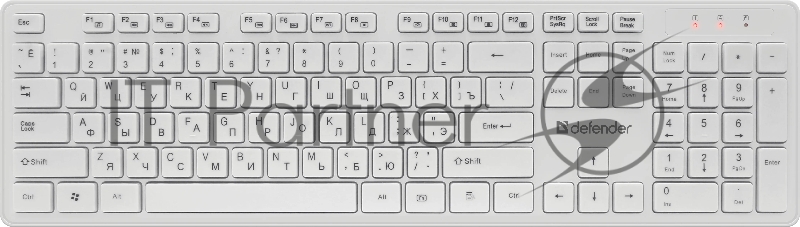 Клавиатура + мышка DEFENDER AUCKLAND C-987 RU WHITE 45987