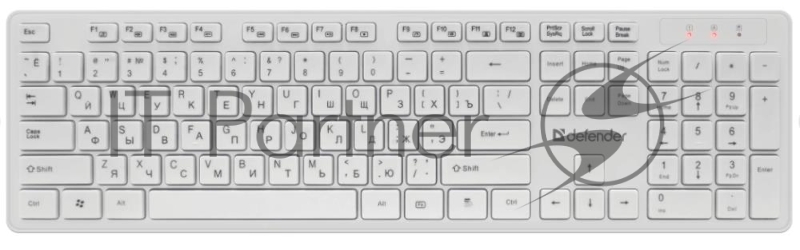 Клавиатура + мышка DEFENDER AUCKLAND C-987 RU WHITE 45987