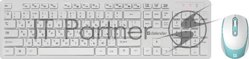 Клавиатура + мышка DEFENDER AUCKLAND C-987 RU WHITE 45987
