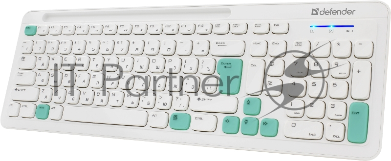 Клавиатура + мышка DEFENDER CERRATO C-978 RU WHITE-BLUE 45978