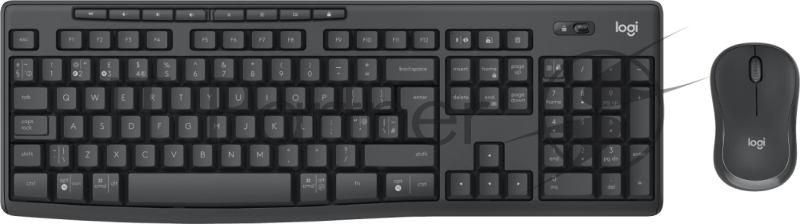 Клавиатура + мышь Logitech MK370 Combo for Business клав:черный мышь:черный/черный USB беспроводная Multimedia (920-012077)