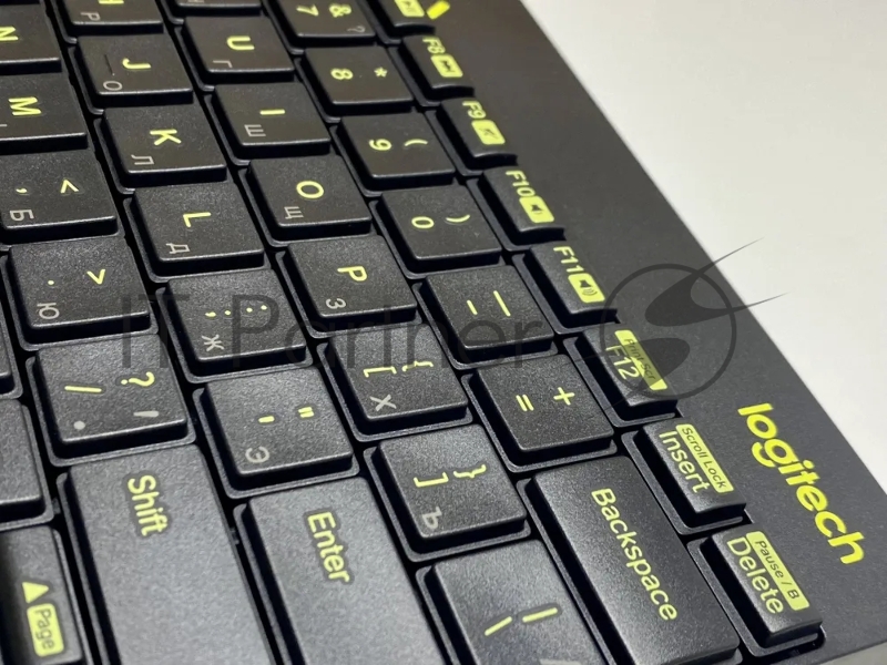 Комплект беспроводной клавиатура+мышь Logitech MK240 Black/Yellow (920-008198)