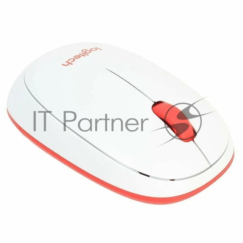 Комплект беспроводной клавиатура+мышь Logitech MK240 White/Red (920-008160)