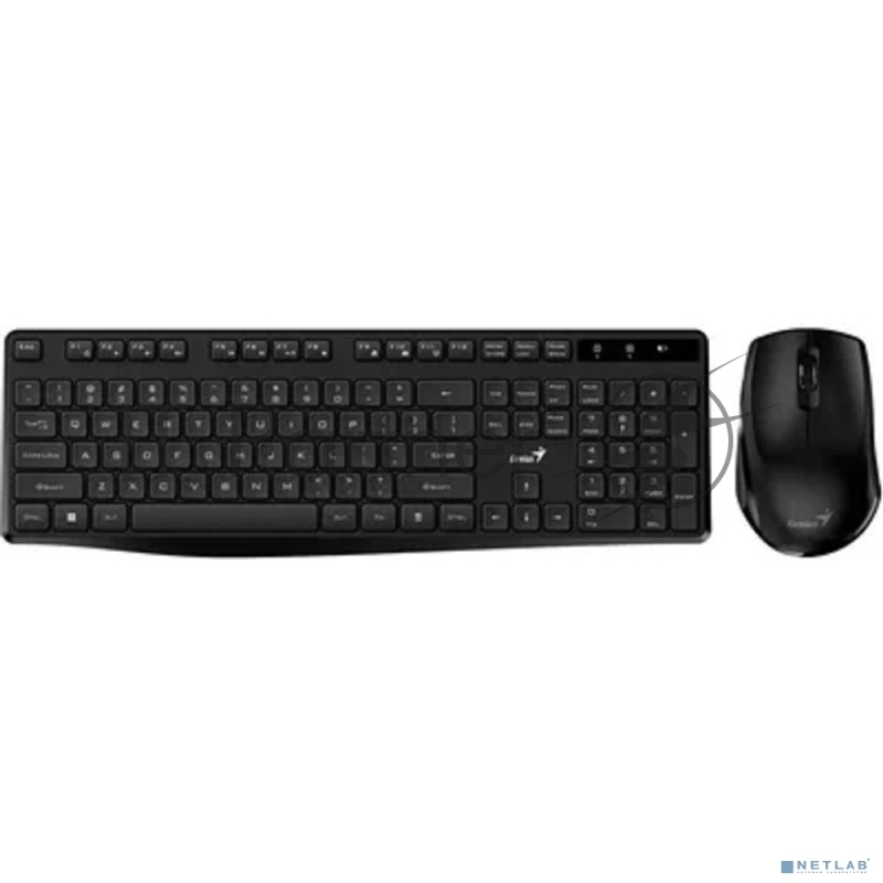 Комплект беспроводной Genius KM-8006S (клавиатура KB-7200 и мышь NX-8006S), Black, silent