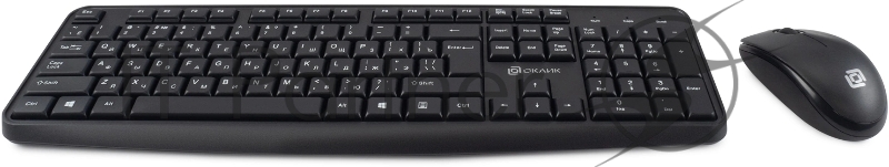 Клавиатура + мышь Оклик S603 клав:черный мышь:черный USB