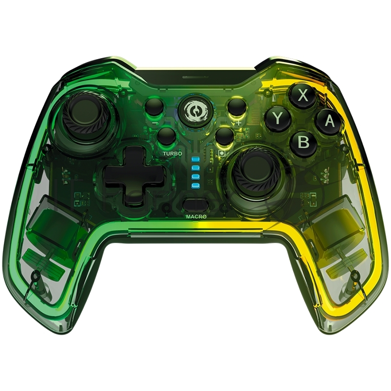 Геймпад CANYON GPW-02, Bluetooth Controller with built-in 800mah battery, BT 5.0, 2M Type-C charging cable , Bluetooth Gamepad for Nintendo Switch / Android / Windows ( RGB Lighting ),152*110*55mm, 232g, black