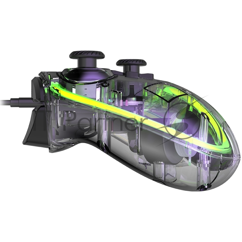 Геймпад CANYON GPW-02, Bluetooth Controller with built-in 800mah battery, BT 5.0, 2M Type-C charging cable , Bluetooth Gamepad for Nintendo Switch / Android / Windows ( RGB Lighting ),152*110*55mm, 232g, black