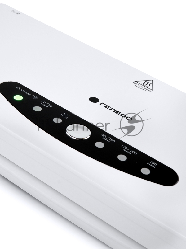 Ламинатор Heleos ЛМА34В белый/черный A3 (60-250мкм) 30см/мин (4вал.) хол.лам. лам.фото реверс