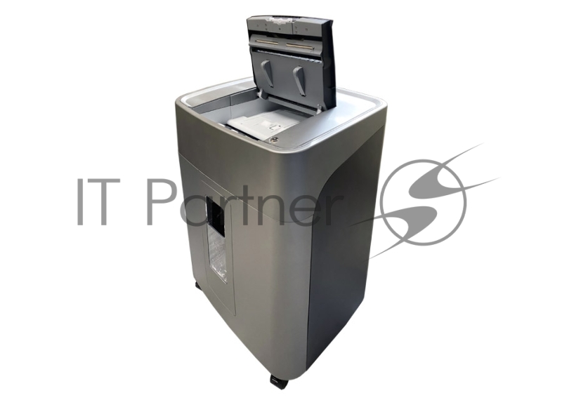 Шредер Office Kit SA300 (1,9х15) серый/черный с автоподачей (секр.P-5) фрагменты 300лист. 45лтр. скобы пл.карты