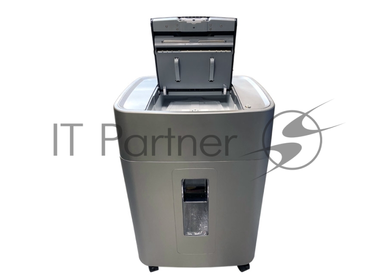 Шредер Office Kit SA300 (1,9х15) серый/черный с автоподачей (секр.P-5) фрагменты 300лист. 45лтр. скобы пл.карты