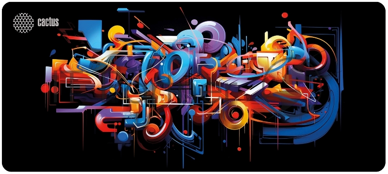 Коврик для мыши Cactus Graffiti 900x400x2мм (CS-MP-PRO10ХXL)