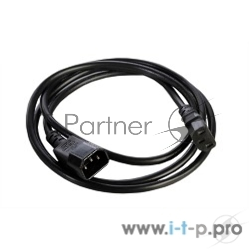 Шнур питания с заземл. IEC 60320 C13/IEC 60320 C14, 10А/250В (3x1,0), длина 1,8 м. (R-10-Cord-C13-C14-1.8)