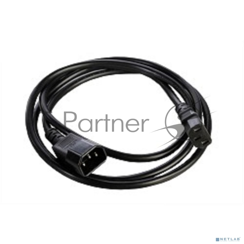 Шнур питания с заземлением IEC 60320 C13/IEC 60320 C14, 10А/250В (3x1,0), длина 3 м. (R-10-Cord-C13-C14-3)