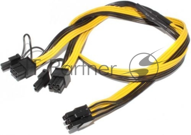 Кабель 6 pin to 2 x 6+2 pin GPU power adapter splitter cable
