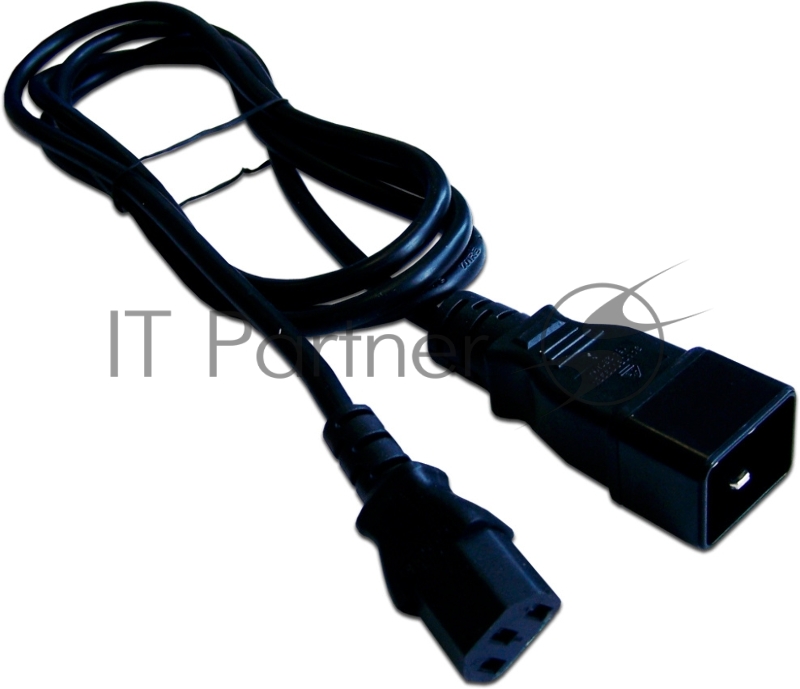 Шнур питания С13-C20, 3х0.75, 220В, 10А, черный, 3 метра