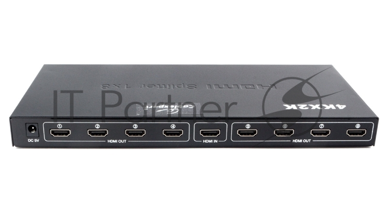 Разветвитель HDMI Cablexpert DSP-8PH4-03, HD19F/8x19F, 1 компьютер => 8 мониторов, Full-HD, 3D, 1.4v, каскадируемый