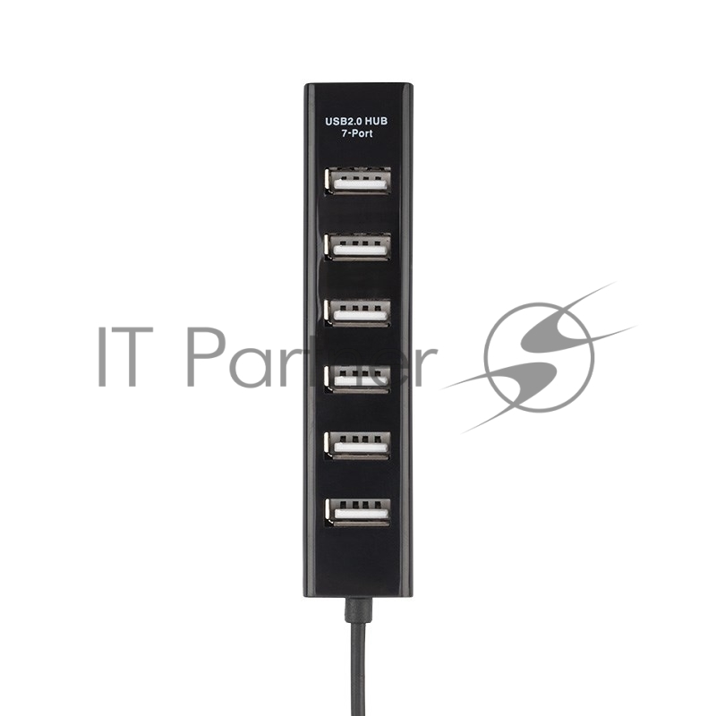 Разветвитель USB на 7 портов черный REXANT