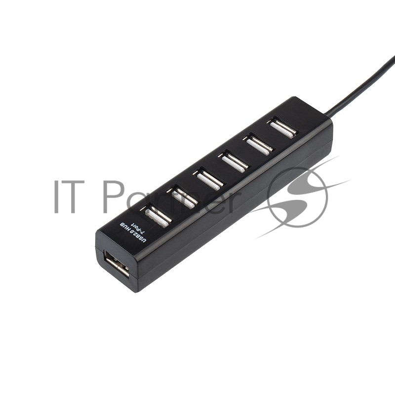 Разветвитель USB на 7 портов черный REXANT
