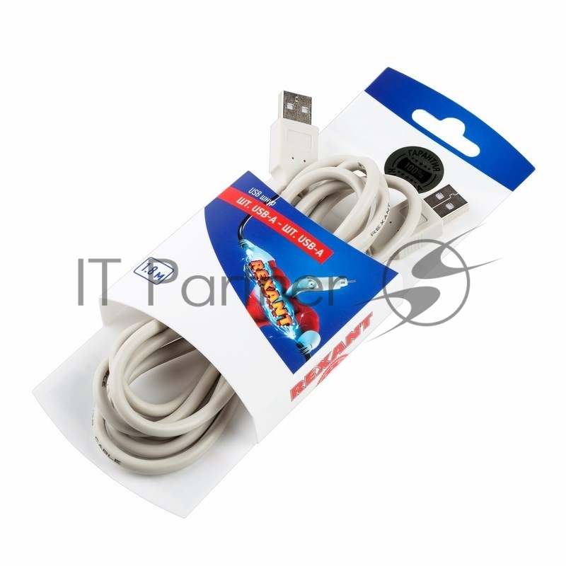 Шнур шт. USB-А - шт. USB-A 1.8M REXANT