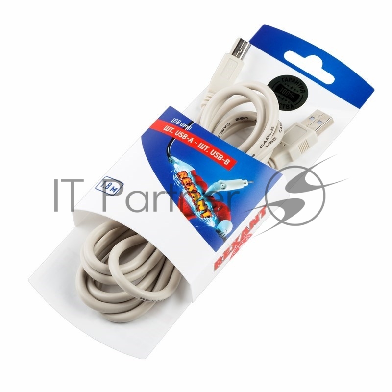 Шнур шт. USB-А - шт. USB-B 1.8M REXANT
