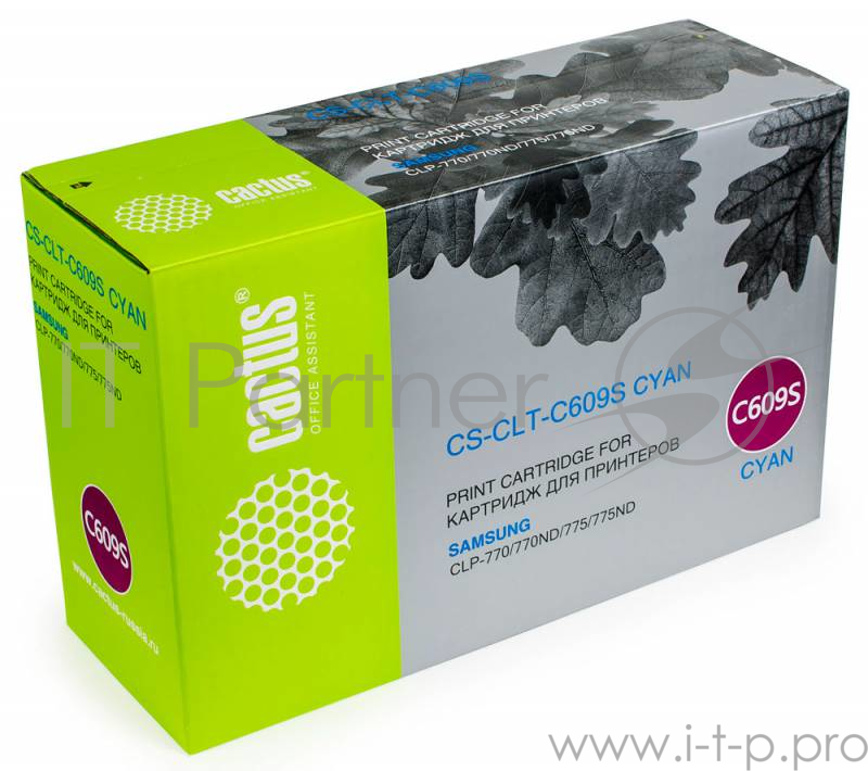 Тонер Картридж Cactus CS-CLT-C609S голубой для Samsung CLP 770/770ND/775/775ND (7000стр.)