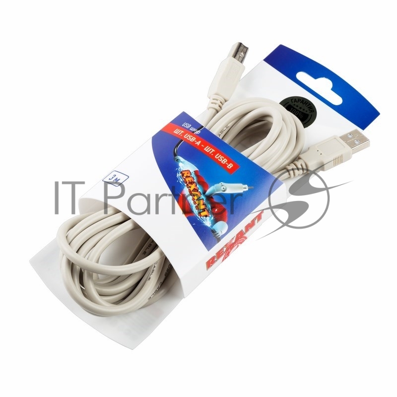 Шнур шт. USB-А - шт. USB-B 3M REXANT