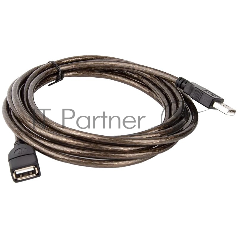 Кабель удлинительный USB2.0 AM/AF прозрачная изоляция 3m Telecom <VUS6956T-3M>