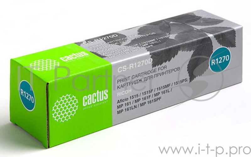Тонер Картридж Cactus CS-R1270D черный для Ricoh Aficio 1515/1515F/1515MF/1515PS/ MP 161/161F/161L/1