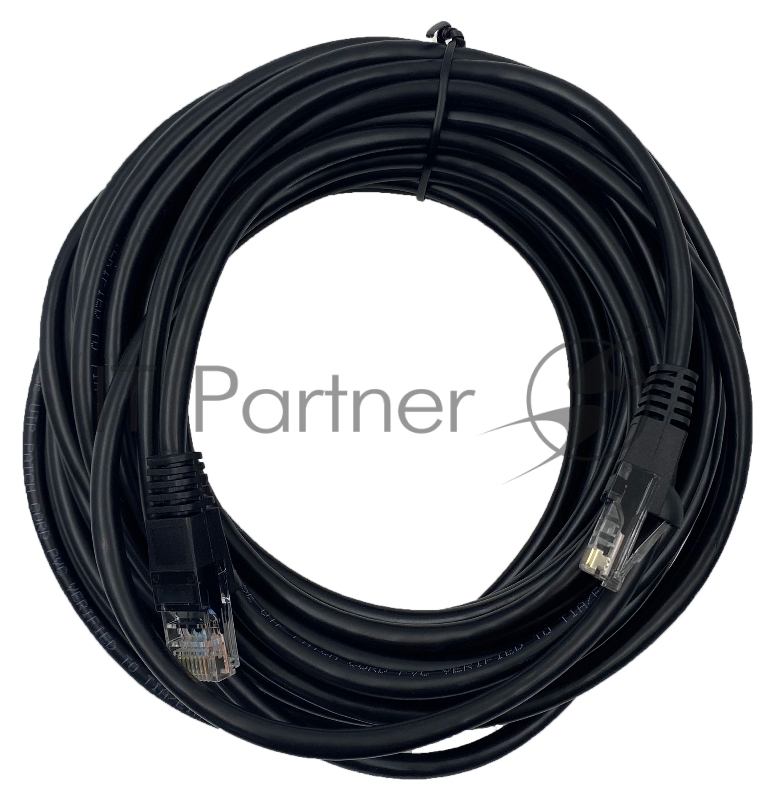 Патч-корд Buro UTP 4 пары cat5E CCA molded 10м черный RJ-45 (m)-RJ-45 (m)