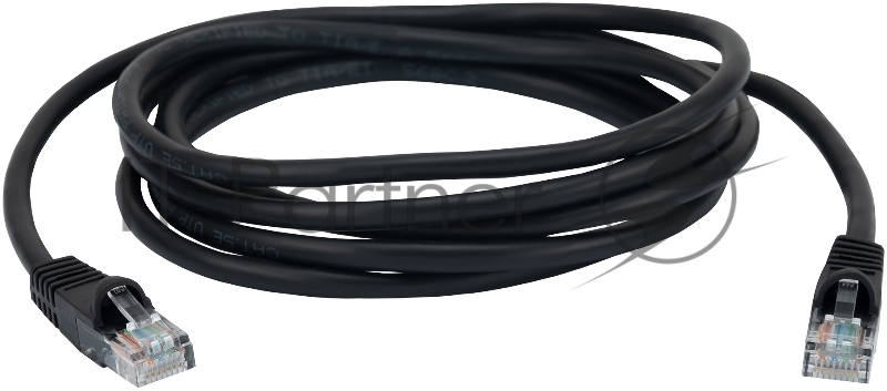 Патч-корд Buro UTP 4 пары cat5E CCA molded 2м черный RJ-45 (m)-RJ-45 (m)