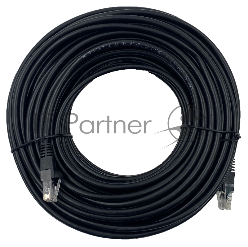 Патч-корд Buro UTP 4 пары cat5E CCA molded 30м черный RJ-45 (m)-RJ-45 (m)