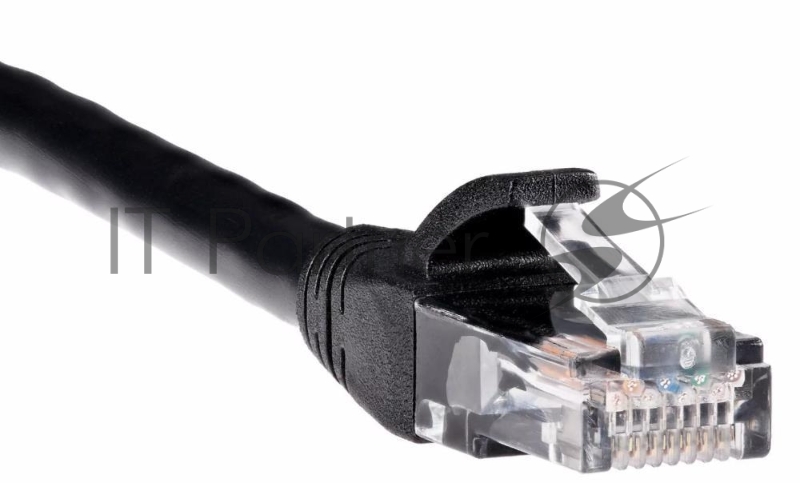 Патч-корд литой AOpen ANP612B-BK-1M (7/0.20) UTP кат.6 черный 1m